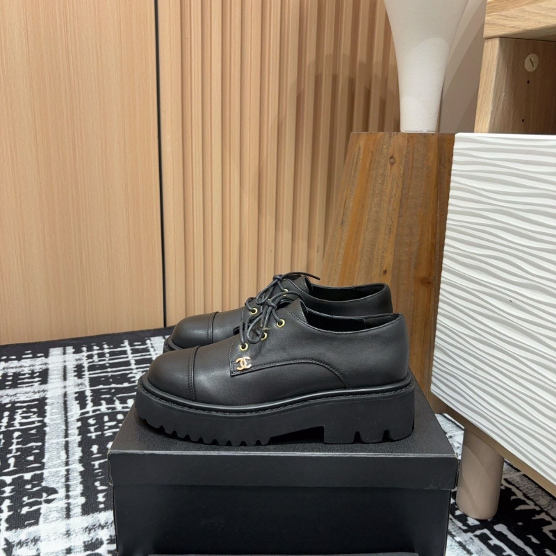 Ch*el leather shoes
